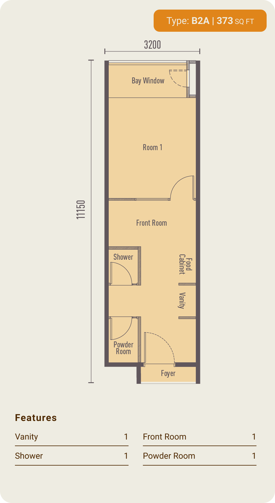 1bedroom_Unit b2a