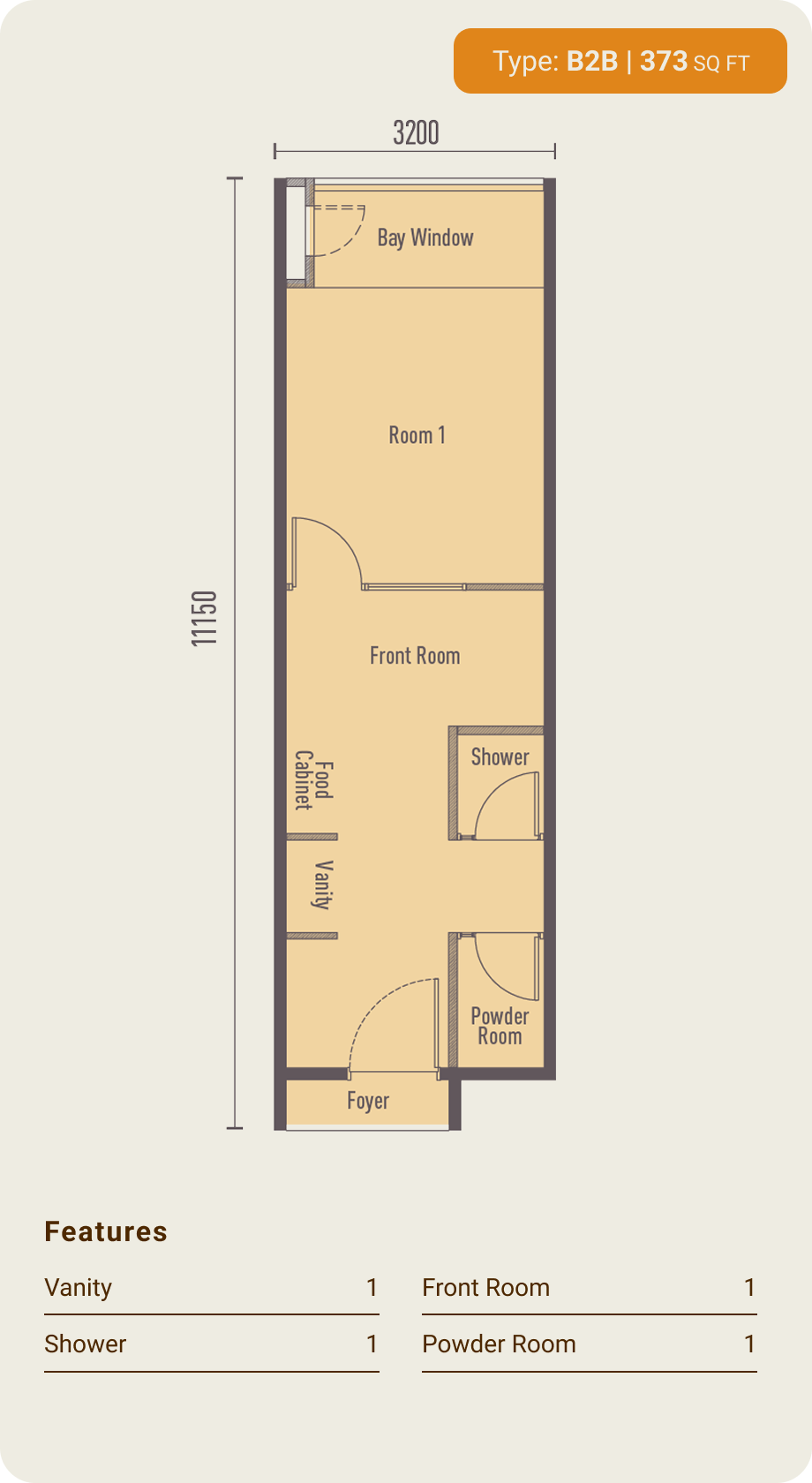 1bedroom_Unit b2b