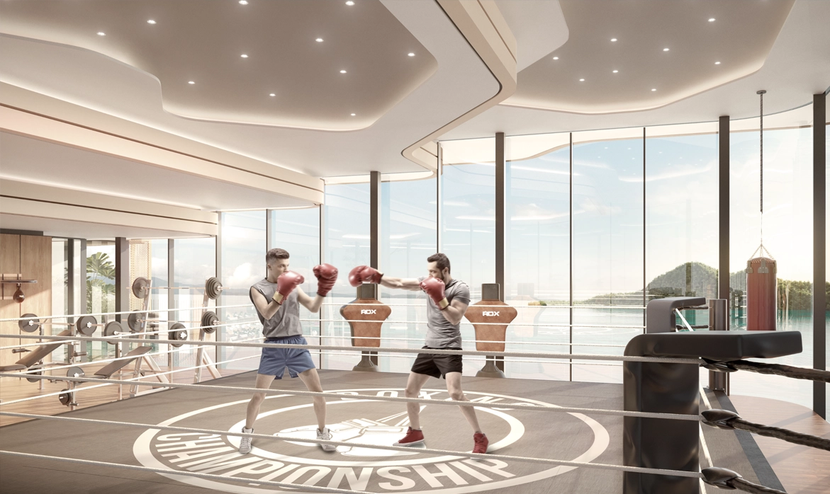 Boxing with a view, your boxing ring awaits.