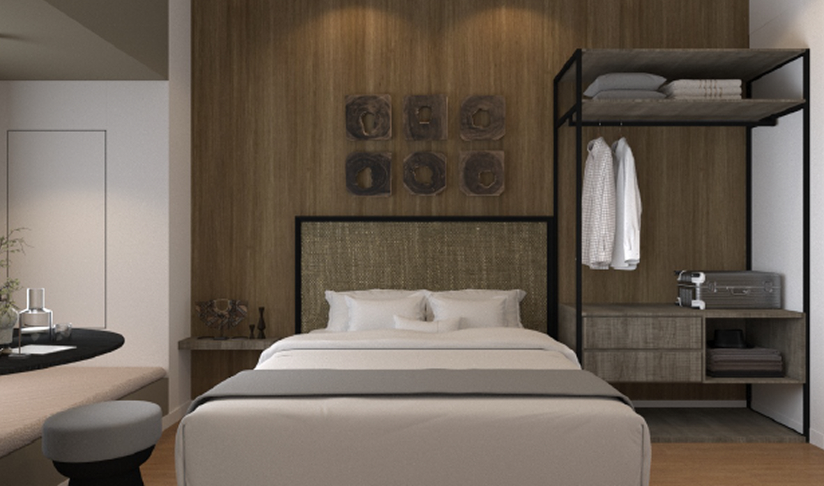 Inspired by the raw beauty of the African savannah. A serene, sun-drenched space of earthy tones, organic textures, and quiet sophistication.