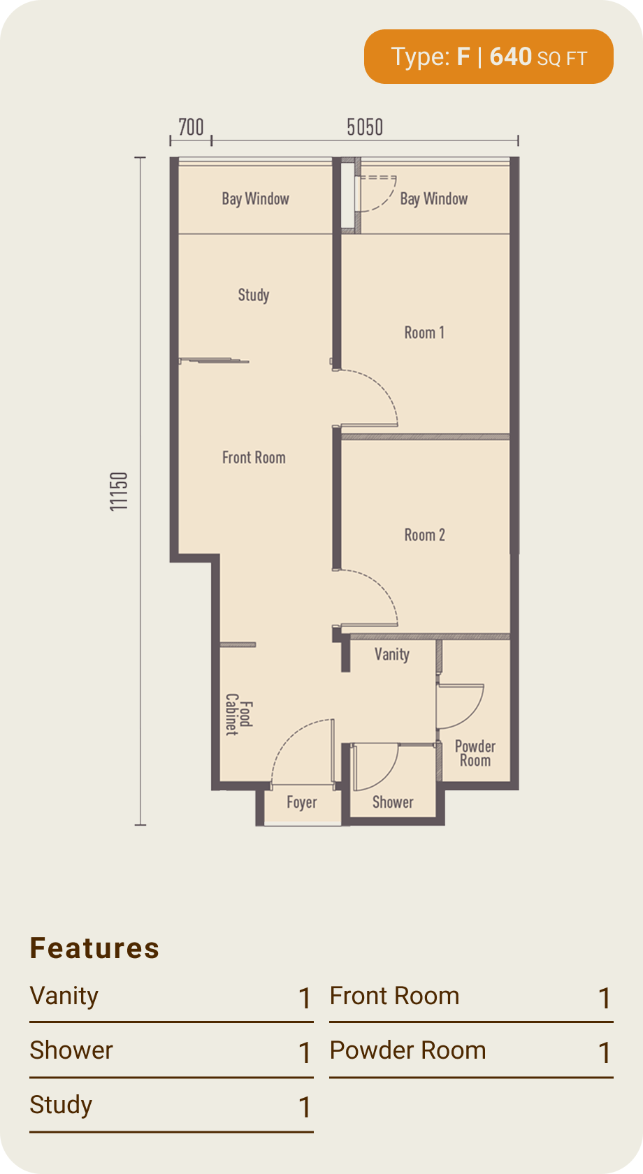 F_2 bedrooms